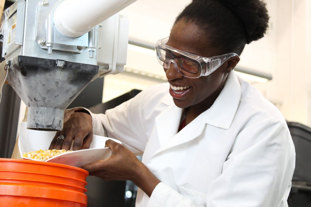 student in laboratory