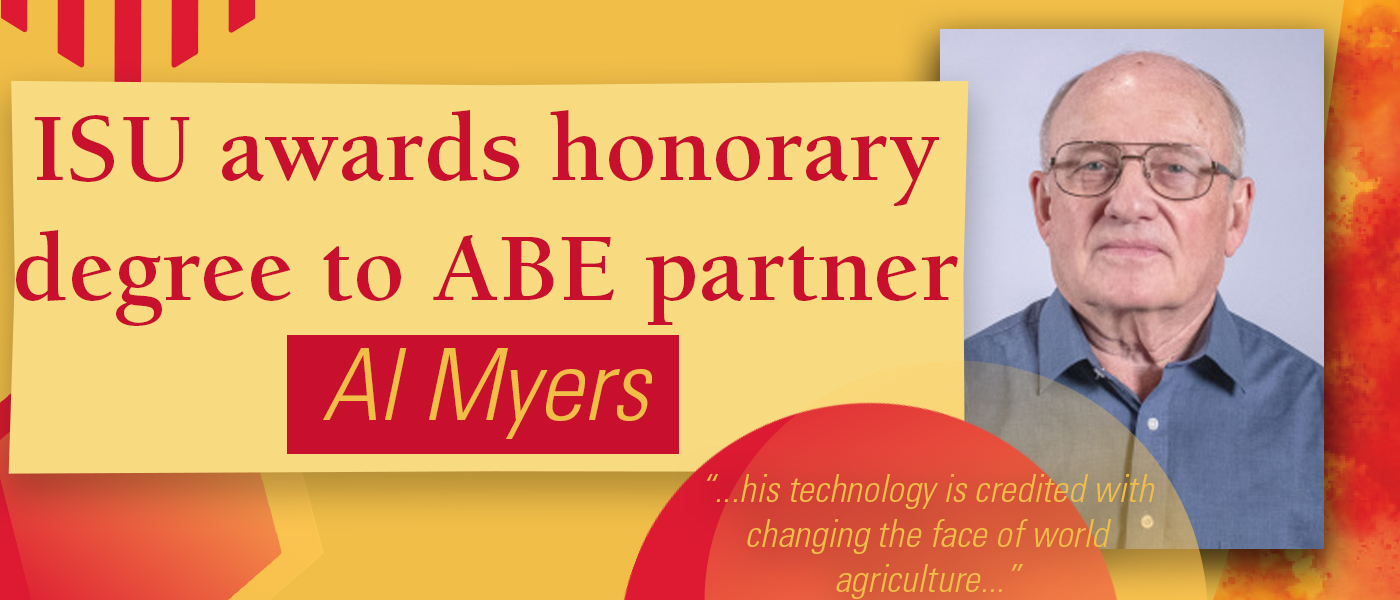 ISU awards honorary degree to ABE partner al myers